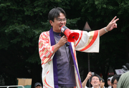 学長からも、激励の言葉が。 学長からも、激励の言葉が。