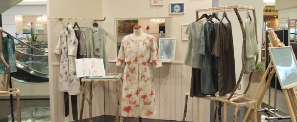金沢の商業施設におけるファッション修了制作作品の展示販売 