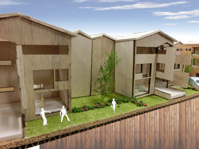 ガーデン・ストリートによる萱島底層高密住宅の再編