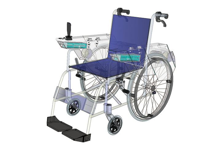 手動車椅子を電動化する提案