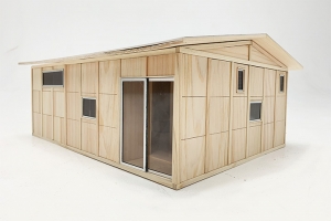生活環境改善と建材再利用を考慮した木造仮設住宅